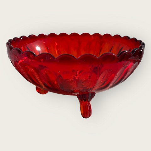Fyns Glasværk
Rubinrød skål med "Tæer"
*400kr