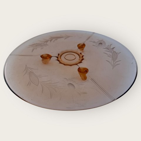 Rosa Glasschale auf 3 Füßen250 DKK