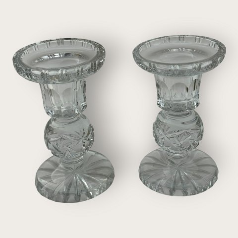 Crystal candle holders*DKK 300 per set