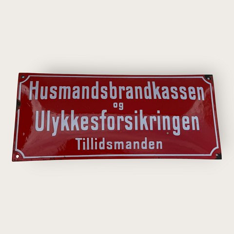 Emaille-SchildHusmandsbrandkassen*675 DKK