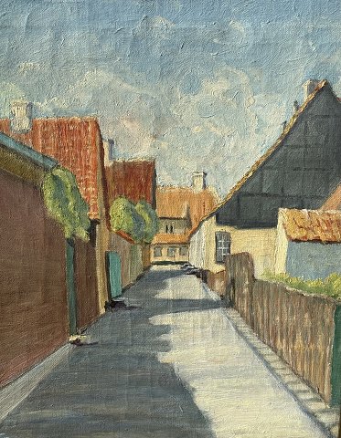 Ölgemälde auf LeinwandStadtmotiv*DKK 750