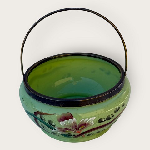Stor KiksespandGrønt glas*350kr