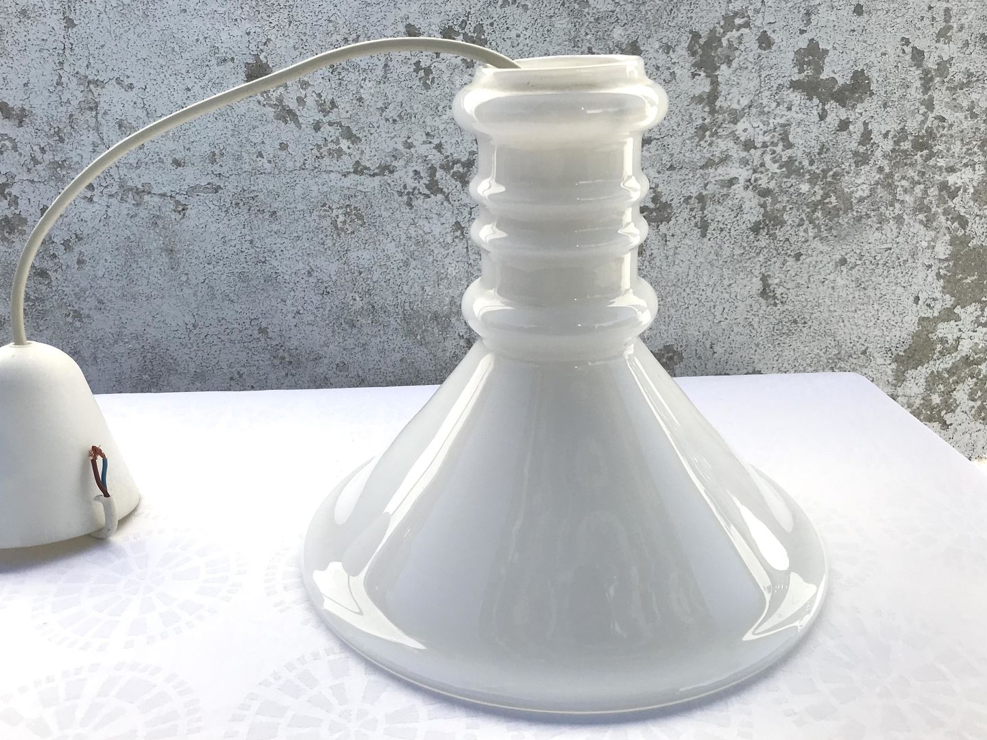 Moster Olga - Antik & Design - * Pharmacy lamp Opal *800DKK - Holmegaard * Pharmacy lamp * Opal * *800DKK